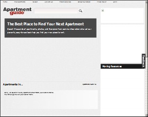 Web site www.apartmentguide.com, Apartment Guide
