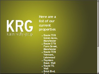 Web site www.karenrealtygroup.com, Karen Realty Group Northeast