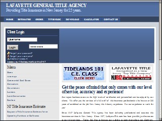 Web site www.lafayettetitle.com, Lafayette General Title Agency