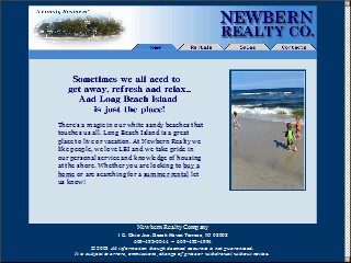 Web site www.lbi4sale.com, Newbern Realty Co