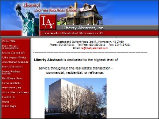 Web site www.libertyabstract.com, Liberty Abstract Inc