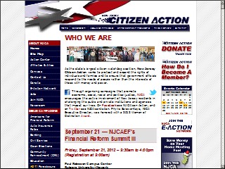 Web site www.njcitizenaction.org, New Jersey Citizen Action Oil