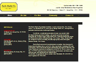 Web site www.sacksrealty.com, Sacks Realty